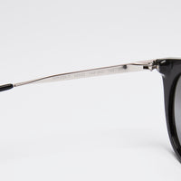 Prada Black and Silver Round Sunglasses