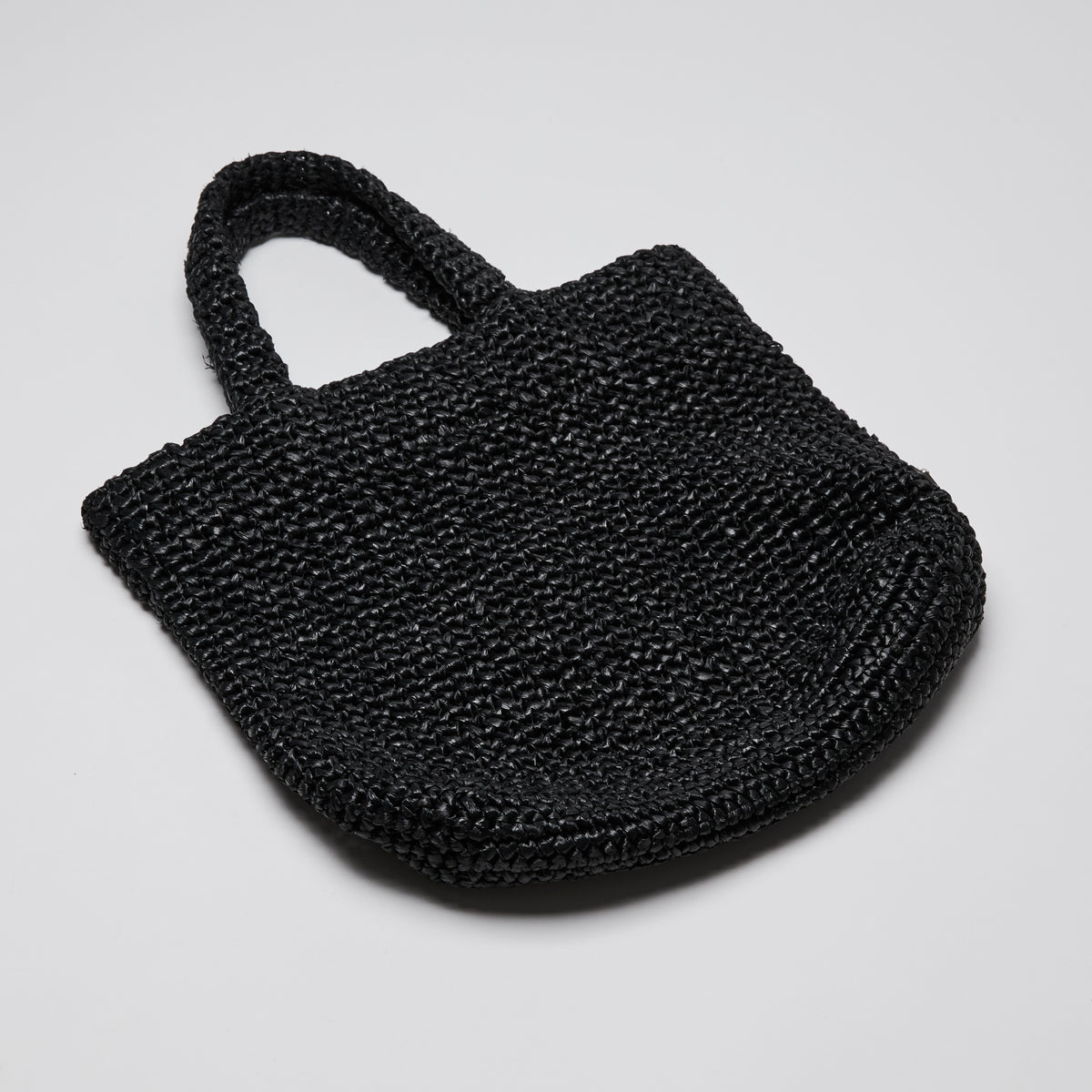 Prada Black Raffia Tote Bag