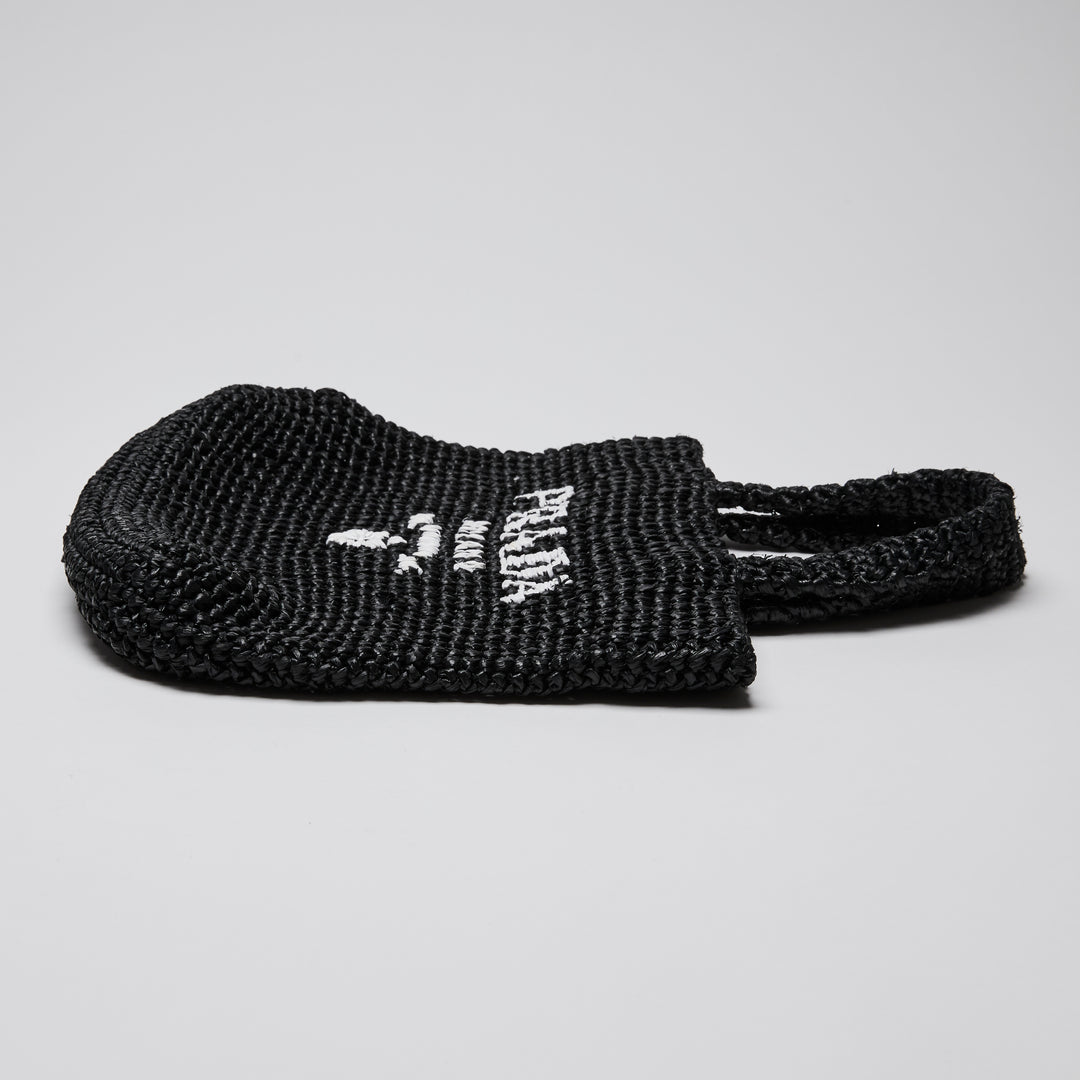 Prada Black Raffia Tote Bag