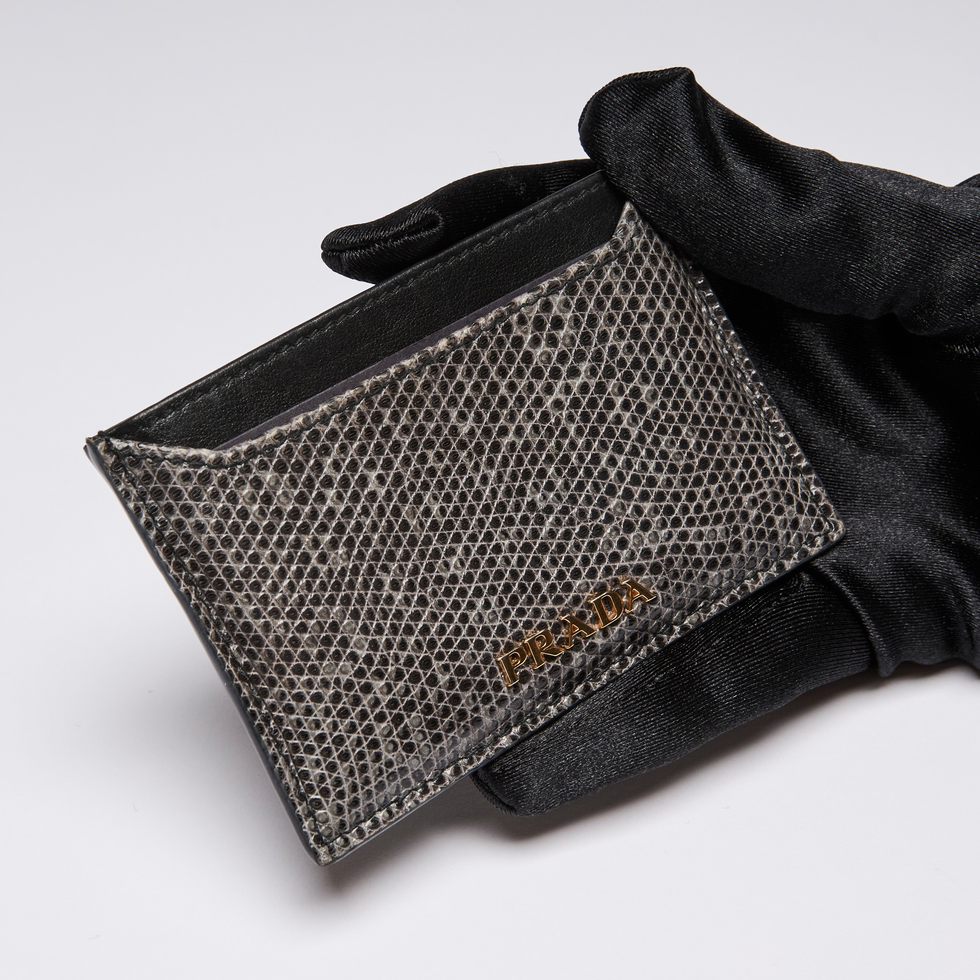 Prada snakeskin wallet hot sale