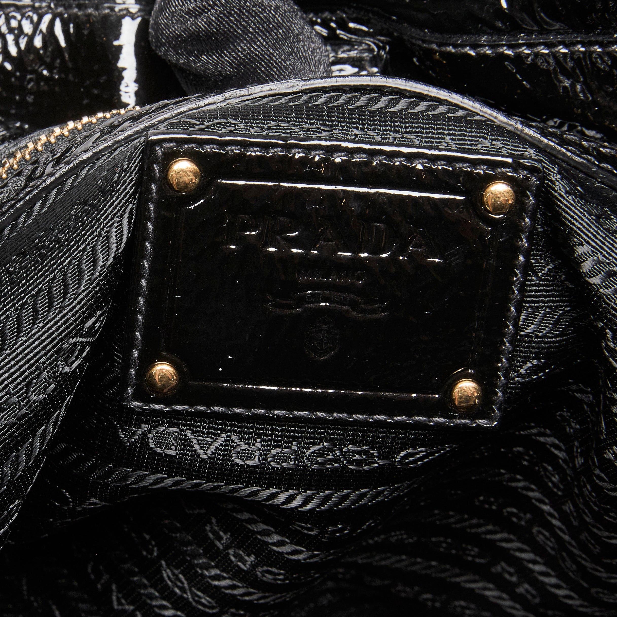 Prada Tessuto Nylon Spazzolato Tote Black Luxury Finds Consignment