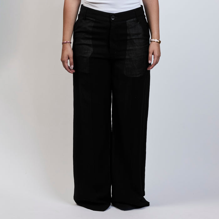 Rick Owens Black Sheer Pants Size 42