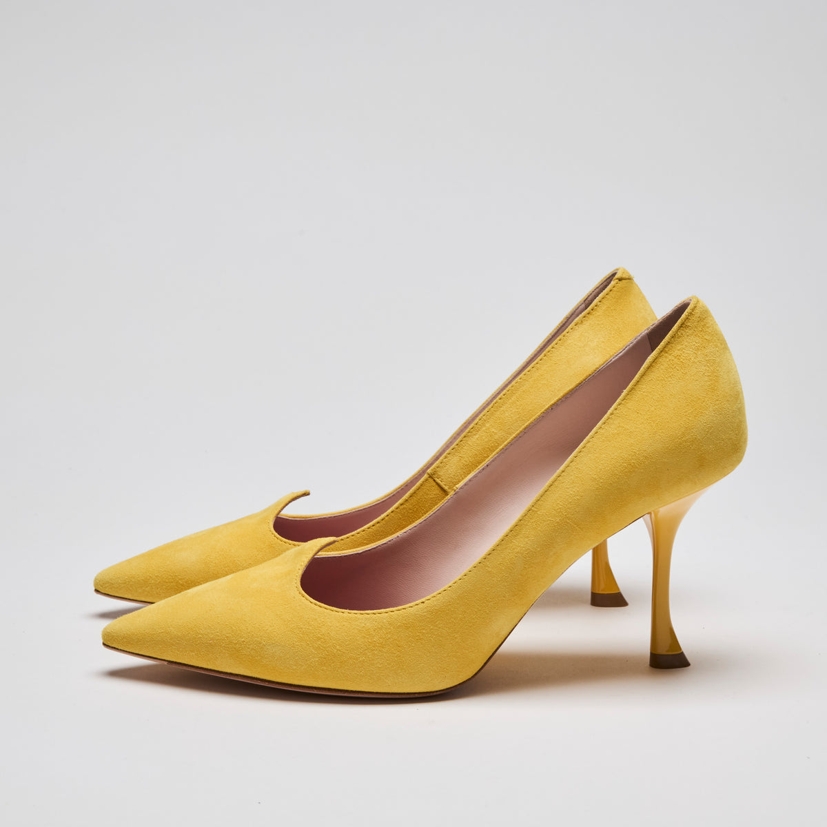Roger Vivier Yellow Suede Pumps Size 37.5