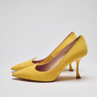 Roger Vivier Yellow Suede Pumps Size 37.5