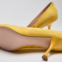 Roger Vivier Yellow Suede Pumps Size 37.5