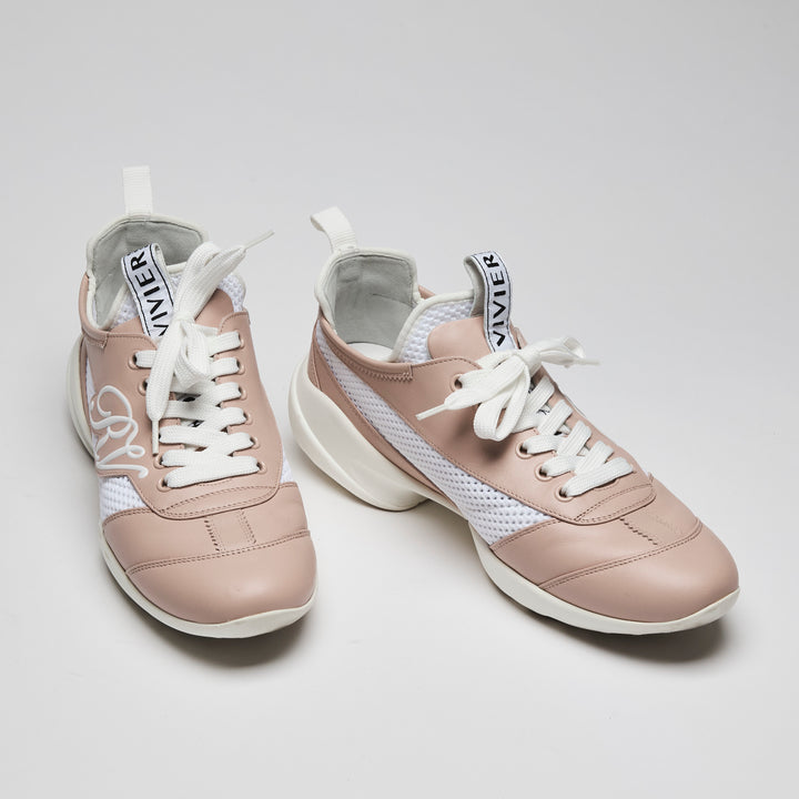 Roger Vivier Pink Leather "Viv Match" Sneakers Size 39