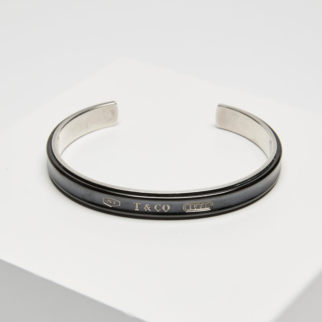 Tiffany & Co. Titanium & Sterling Silver 1837 Cuff