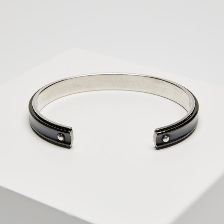 Tiffany & Co. Titanium & Sterling Silver 1837 Cuff