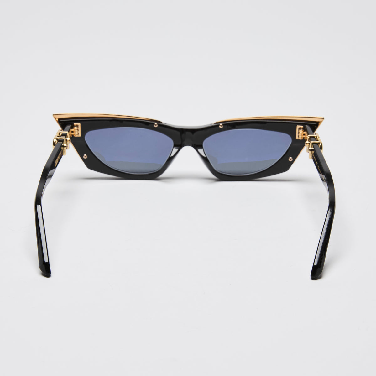 Valentino Black V-Gold Cut Cat Eye Sunglasses