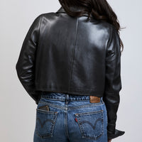 Versace Grey Leather Jacket Size 40