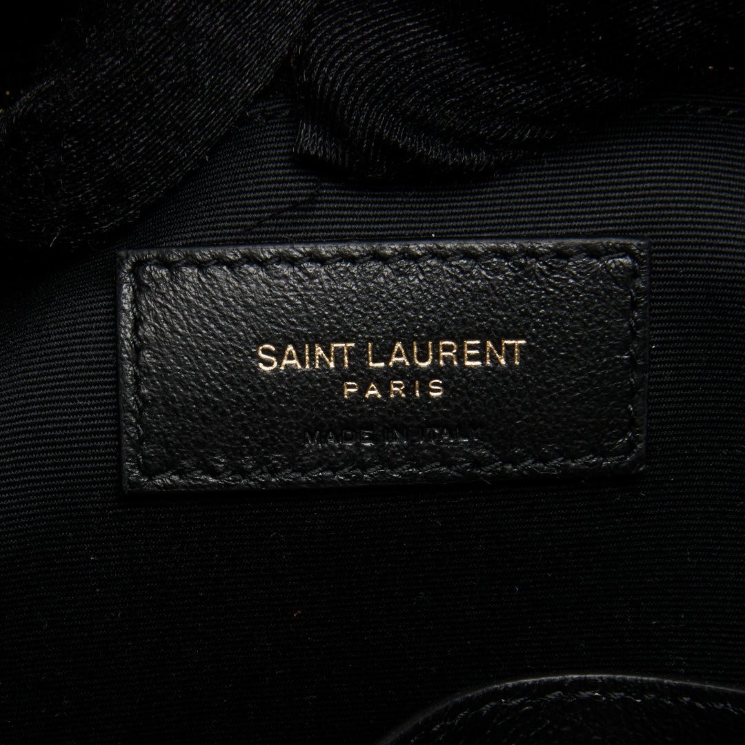 Saint Laurent Black Smooth Calfskin Leather Medium Niki Bag