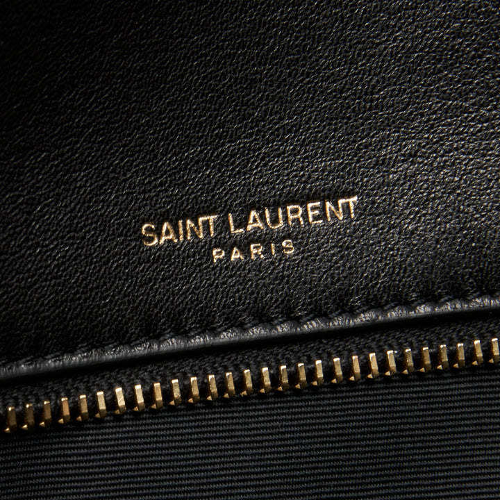 Saint Laurent Black Smooth Calfskin Leather Medium Niki Bag
