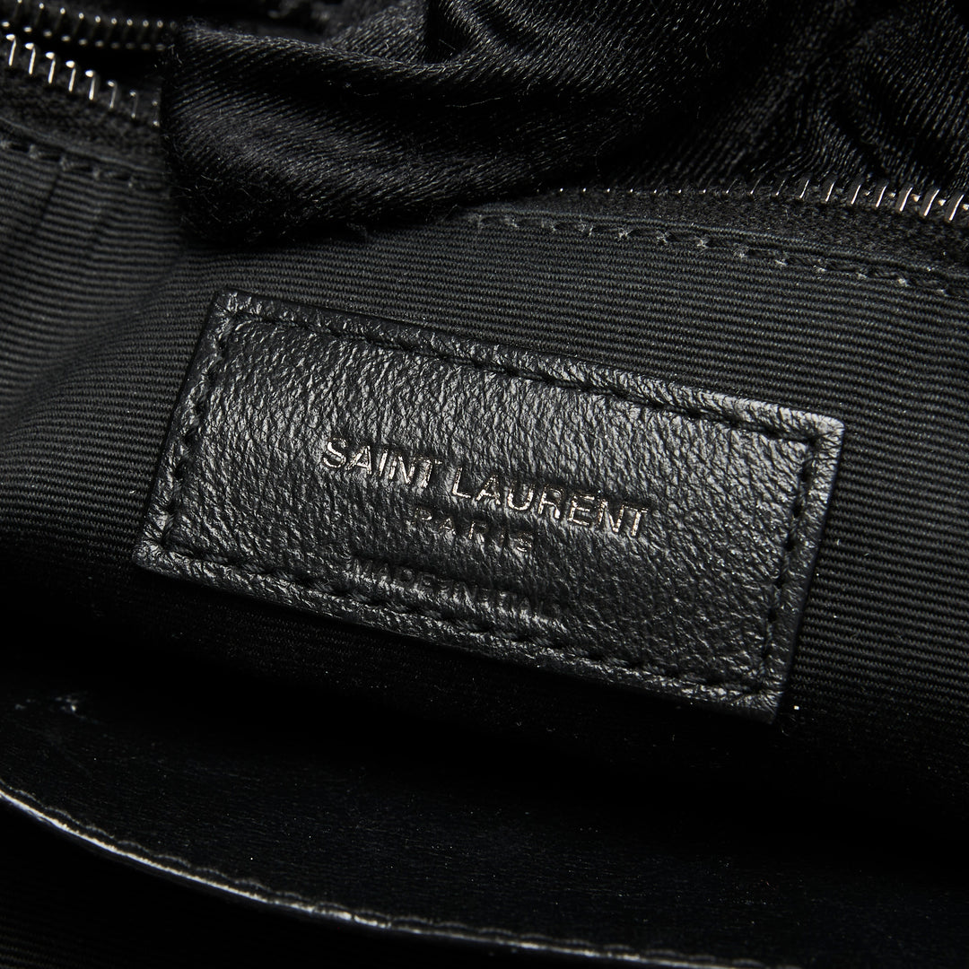 Saint Laurent Black Aged Calfskin Leather Medium Niki Bag