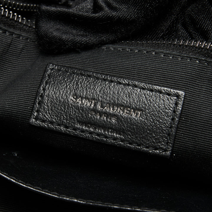 Saint Laurent Black Aged Calfskin Leather Medium Niki Bag
