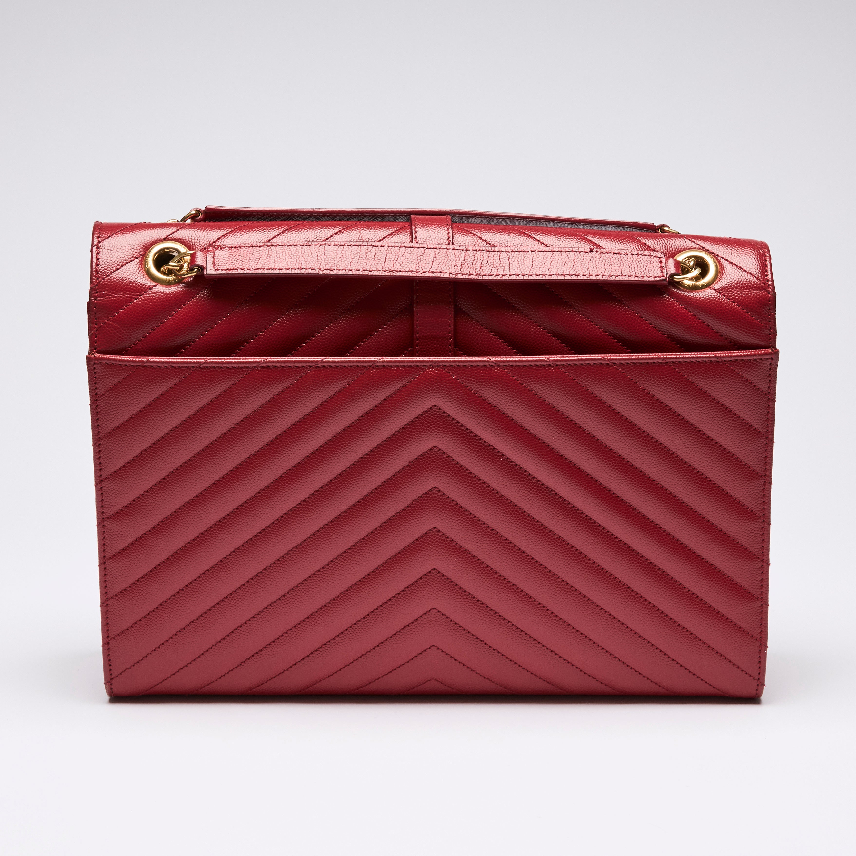 Ysl envelope bag red hotsell