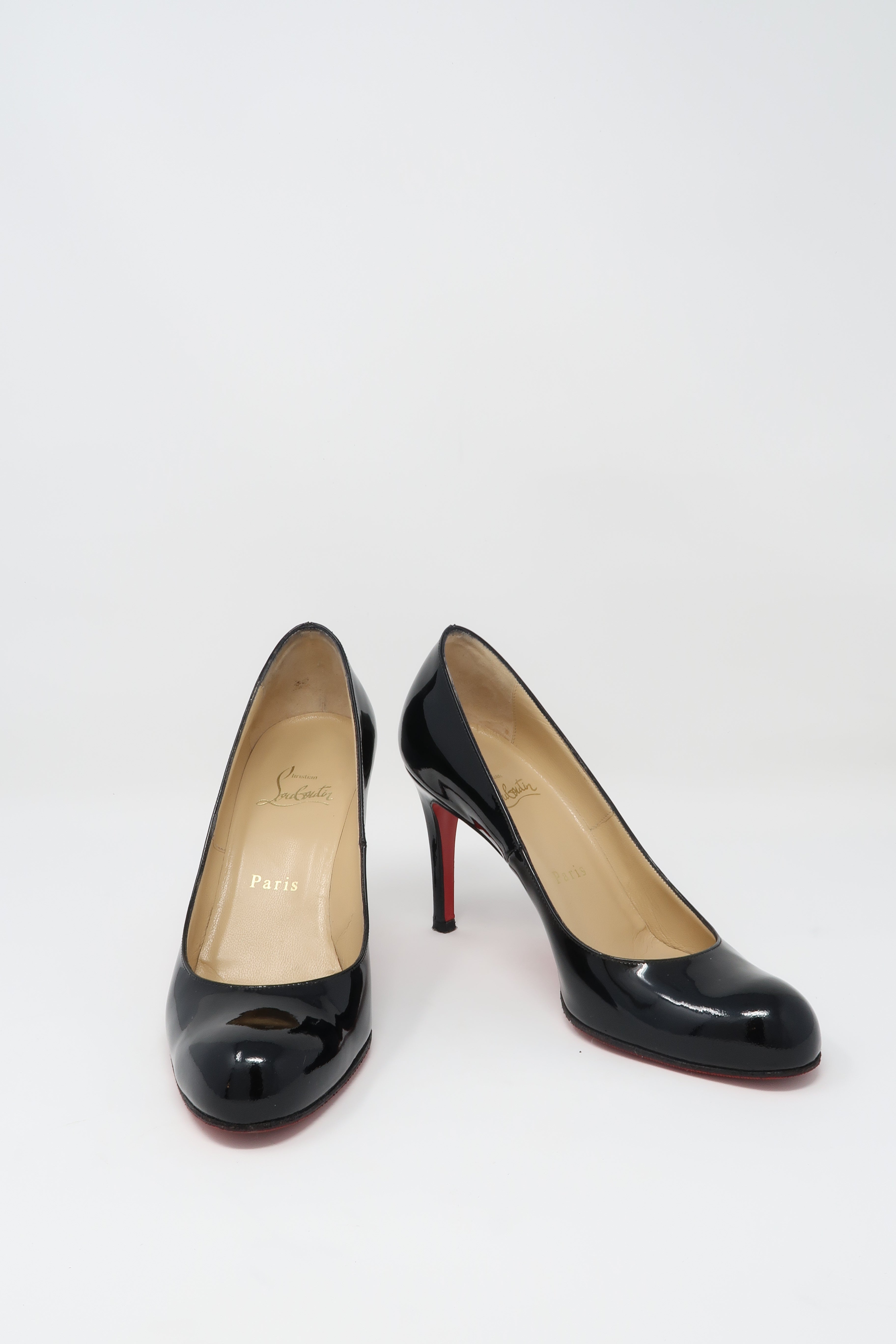 tilgive forberede Print Christian Louboutin Black Patent Leather Simple Pumps | Luxury Finds  Consignment